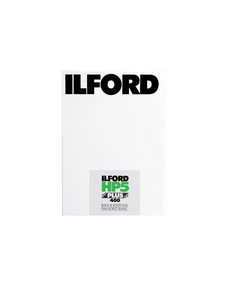 Ilford HP5 Plus B&W Negative Film (4 x 5", 25 Sheets)