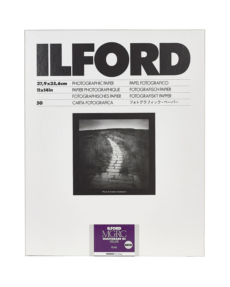 Ilford MULTIGRADE RC Deluxe Paper (Pearl, 11 x 14", 50 Sheets)
