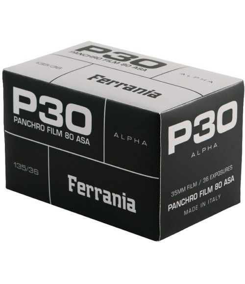Ferrania P30 80 ISO B&W Negative Film (35mm)